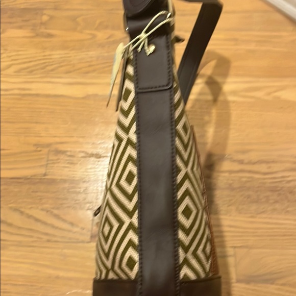 Spartina 449 Wallaby Bag Genuine Leather Geometric Shoulder Bag Purse New w Tag - Picture 5 of 16